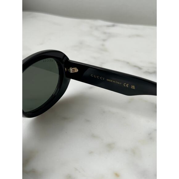 NEW Gucci GG1587S 001 Oval Black Sunglasses main image 5